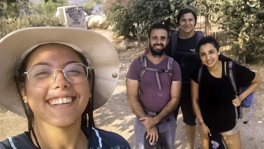 Selfie of young people in Israel