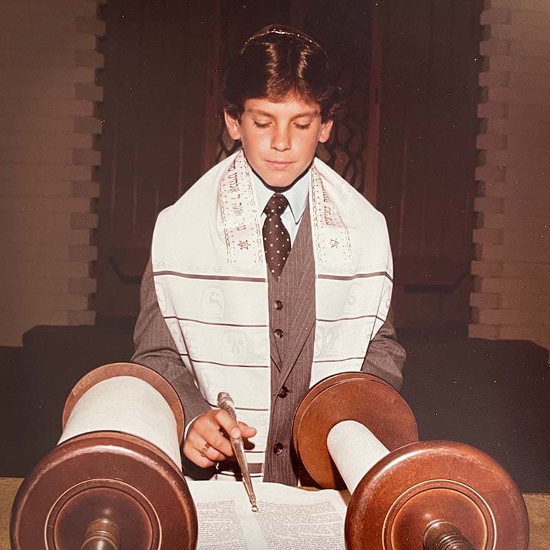 Jeff at his bar mitzvah