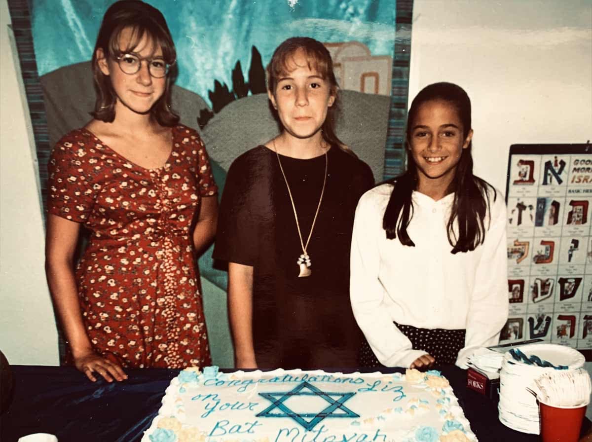 Liz at her bat mitzvah